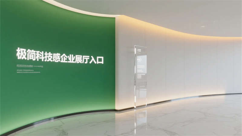 科技綠洲，合肥創(chuàng)新企業(yè)辦公樓展廳設(shè)計(jì)效果圖
