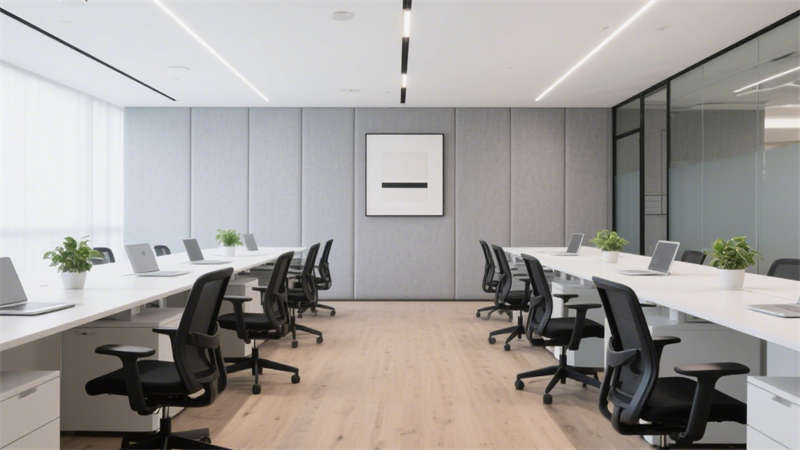 合肥1500平辦公室裝修，打造極簡質(zhì)感與高效協(xié)作空間