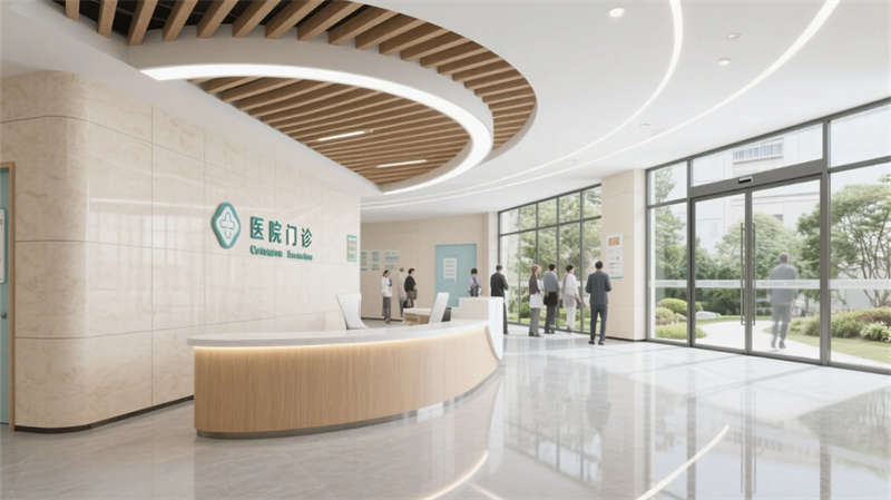 療愈綠洲，光影共生——合肥6000平醫(yī)院裝修設(shè)計(jì)效果圖